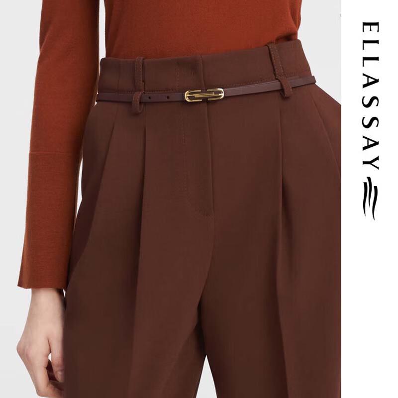ELLASSAY Women's High-Waist Slim-Fit Cigarette Pants