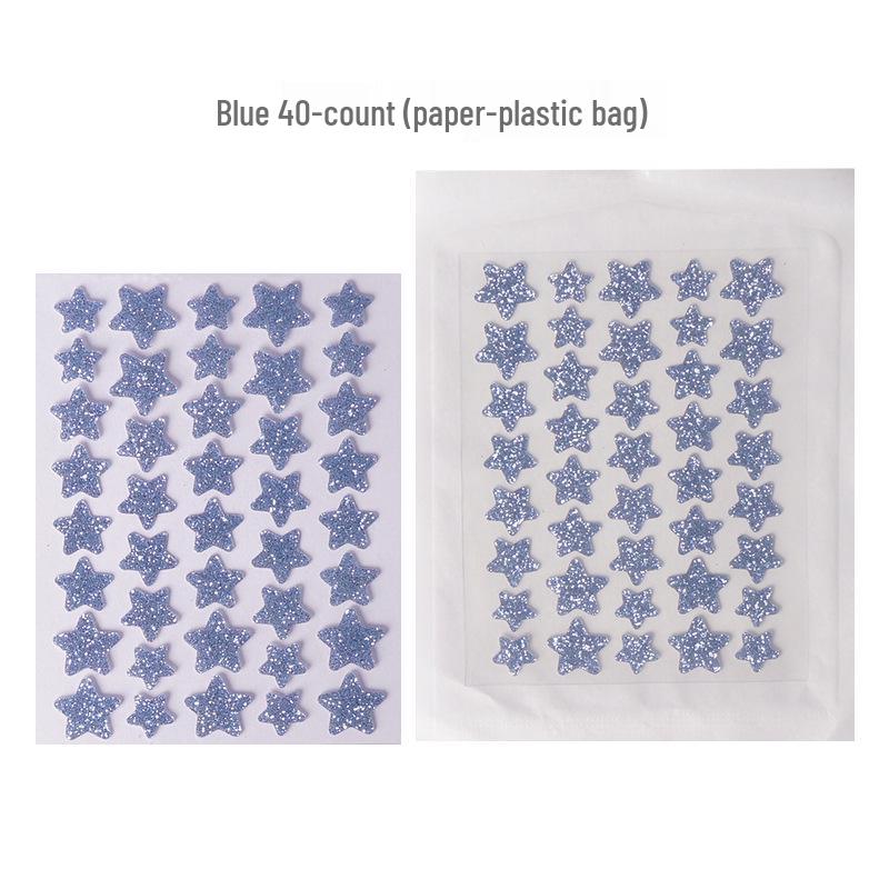 Bochuangke Pimple Clear Glitter Hydrogel Star Patch for Acne & Pus Absorption