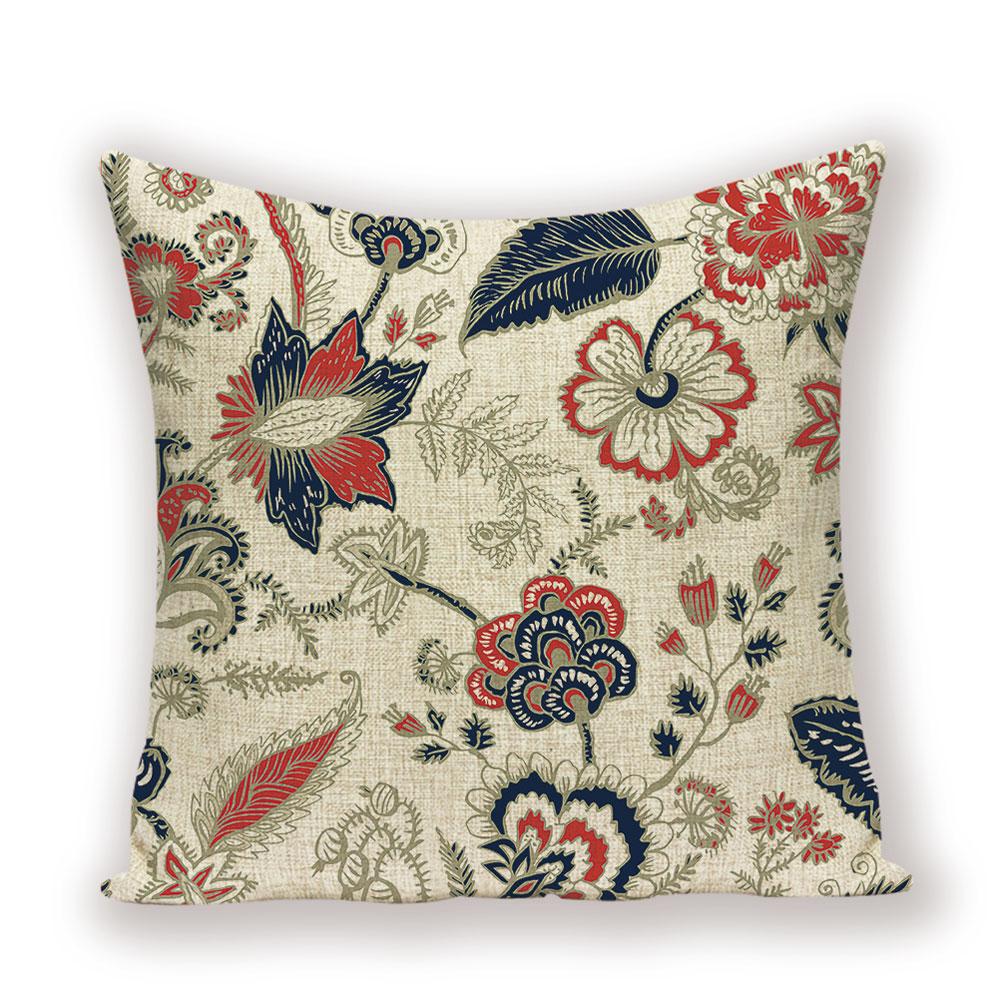 Vintage Home Decor Cushion Covers Flower Floral Pillowcase For Sofa Nordic Throw Pillow Covers 45 X 45 Cm Quality Polyester Pill