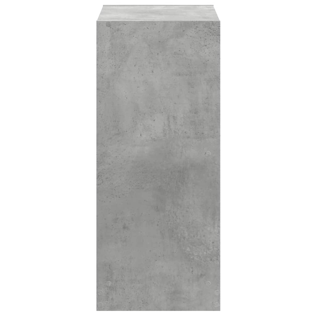 Bookshelf Concrete Grey 68.5x32x75 cm Engineered Wood