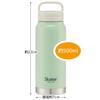 Skater Insulated Stainless Steel with Screw Dark Mug, 500ml, Handle, Green, STSC4-A