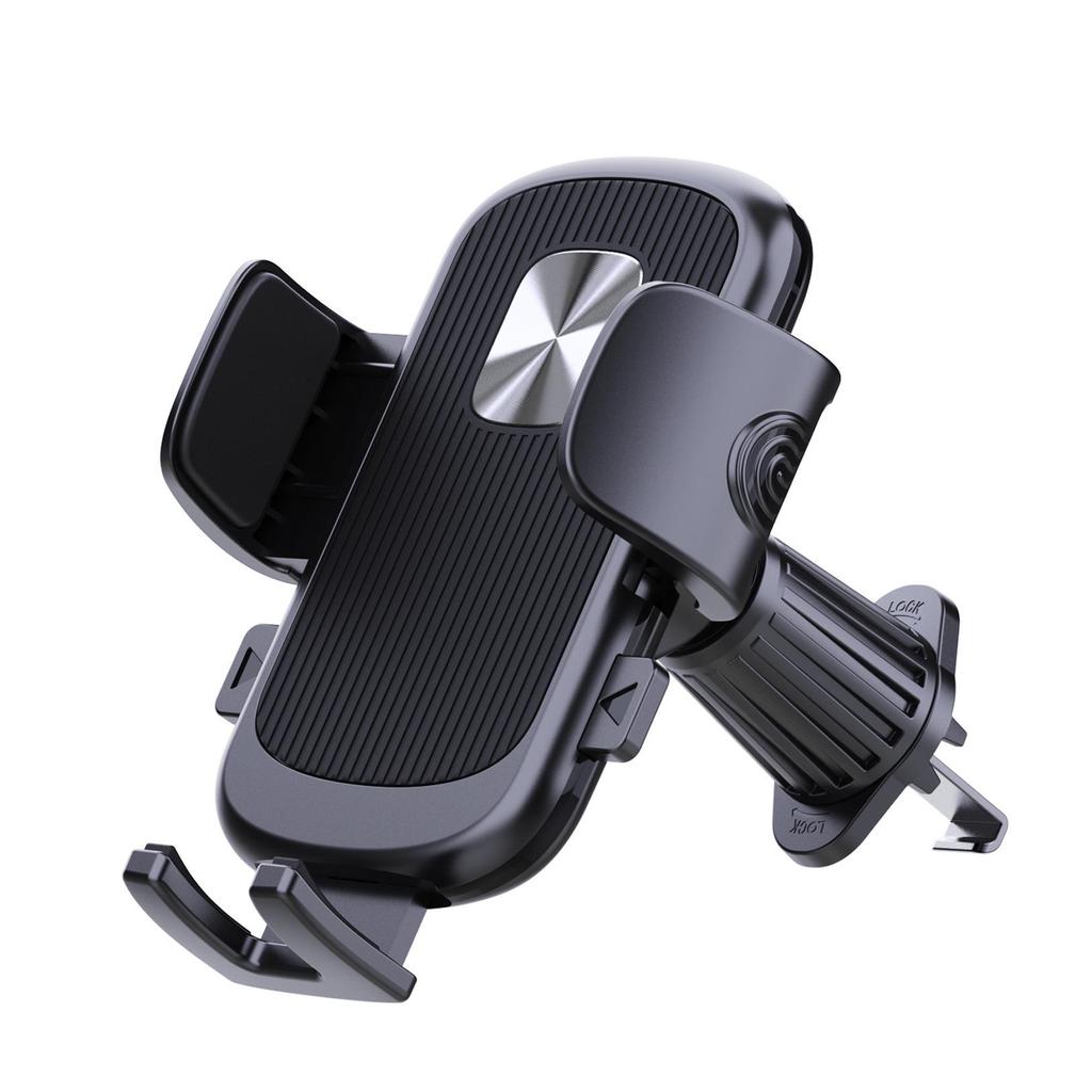 Shockproof, Anti-Shake Car Mount with Short Arm Design Fits Air Vents Without Blocking Wind.