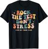 Arrasa no Teste Não Te Estresses Apenas Dá o Teu Melhor Presente T-shirt de Gola Redonda para Mulheres T-shirt Unisex