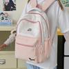 High-value schoolbag female student large-capacity Mori printed backpack cute junior high school student spine protection student backpack