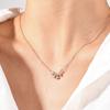 Fashionable Bow Necklace Bowknot Pendant Neckchain Adjustable Chain Choker Handmade Collarbone Chain Gifts for Women