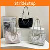 2024 Summer Fashion Stylish Pearl Chain Casual Shoulder Bag Large Tote For Women