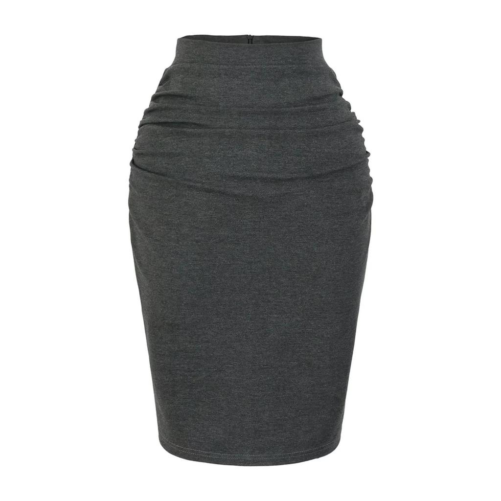 Feng Dian Mei Ku Herbst 2025 Faltenrock mit hohem Bund, sexy Schlitz für Damen - Europäischer & Amerikanischer Stil