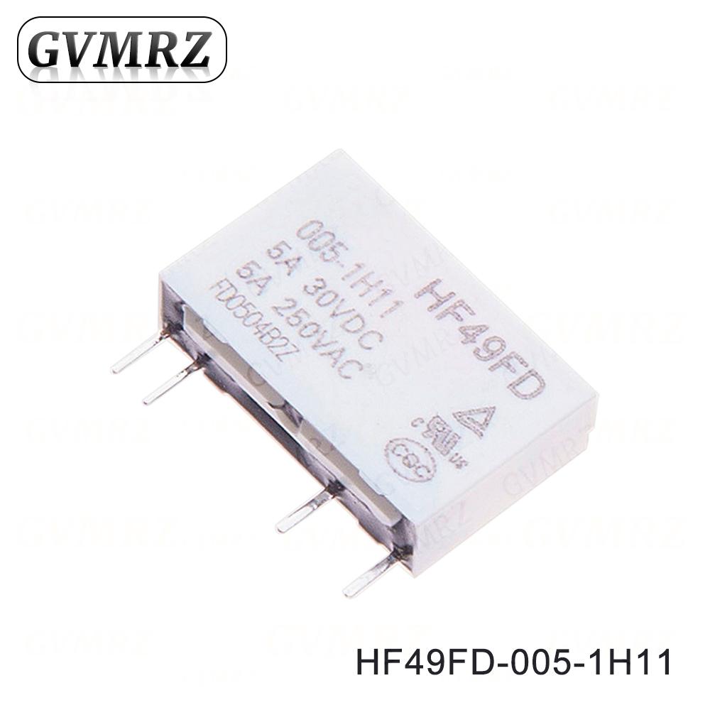 4P HF49FD Relay HF49FD-005 012 024 1H11 4Pin 5A Relays DC 5V 12V 24V HF49FD-005-1H11 HF49FD-012-1H11 HF49FD-024-1H11 Relays 5