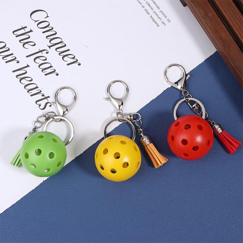 Pickleball Bag Keyring Tassel Pickball Pendant For Party Hoilday Handbag Birthday Gift Car Keychain Accessories