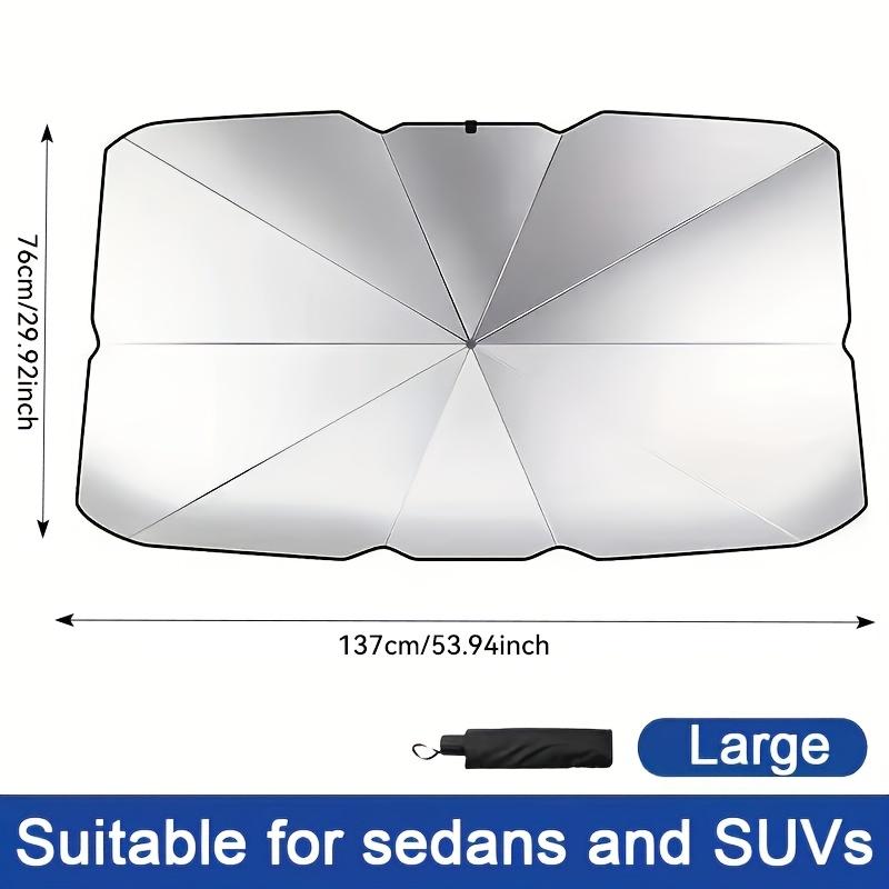 

One-Piece Windshield Sun Umbrella: Easy Install, Foldable & Heat-Resistant. Essential for Cars, SUVs, Trucks. Summer Must-Have! чёрный