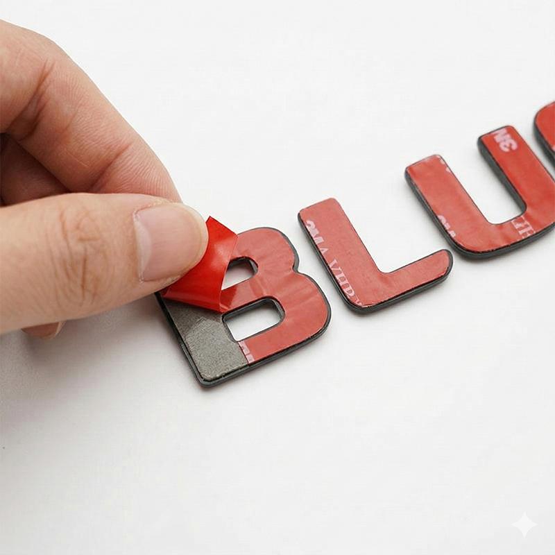 3D BLUETEC Car Rear Trunk Letters Badge Emblem Decal Sticker For Mercedes Benz W212 W166 ML350 GL350 Auto Accessories