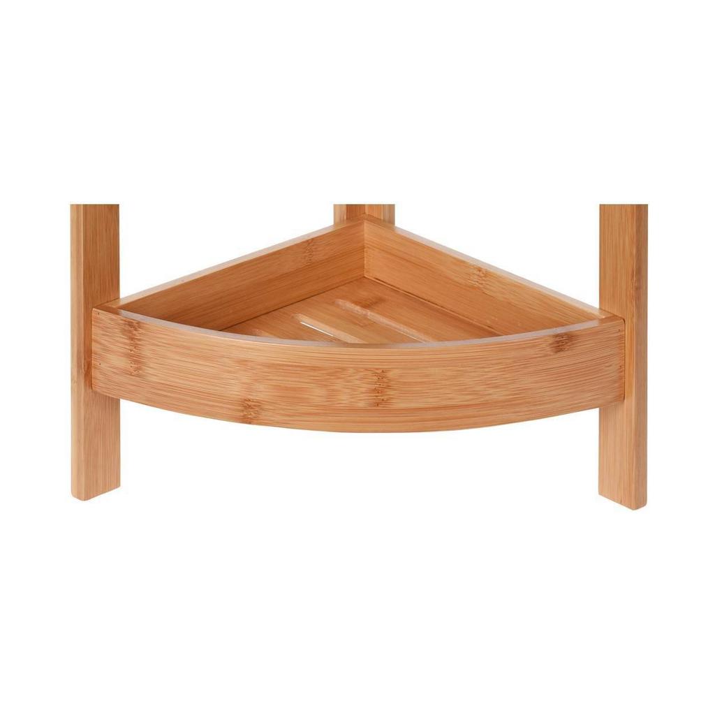 Regał Łazienkowy Narożny Bambus 61 Cm