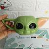 3D Creative Star Wars Cartoon Ceramic Mug - Green Funny Expression