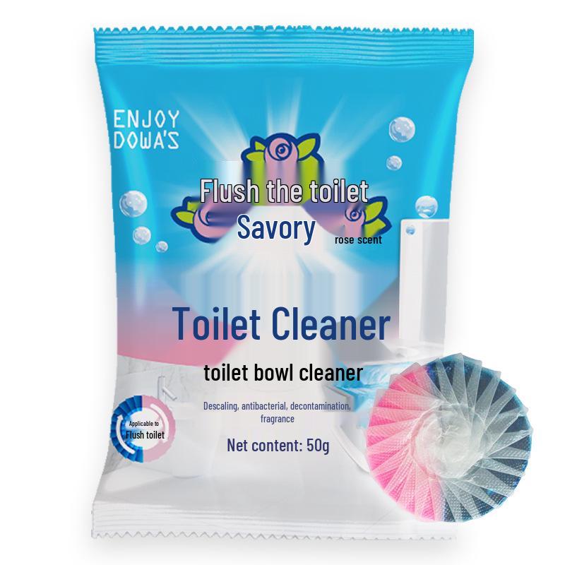 

Blue Toilet Seat Deodorant & Stain Remover Bubbles: Eliminates Urine Stains and Dirt with Ling Wei Meng Technology, Rabbit Power Treasure Formula.