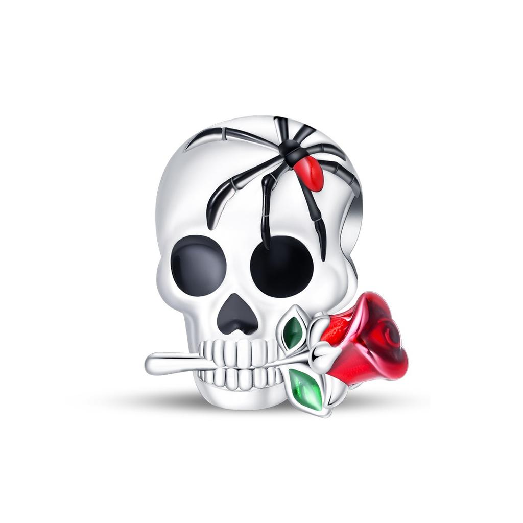 2026 Halloween Ciondolo Zucca Caramella Ciondolo Perline Gioielli Bracciale Accessori Argento 925