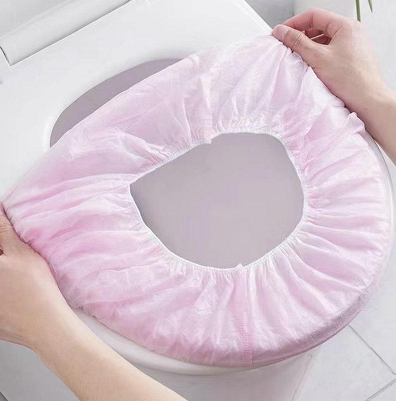 Double-Layer Disposable Waterproof Toilet Cover for Travel and Hotel Use