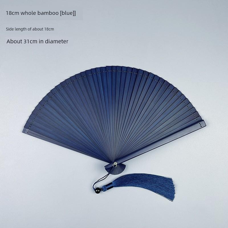 Cut Out 5-Inch Chinese Style Chinese Ancient Style Red and Black Folding Fan