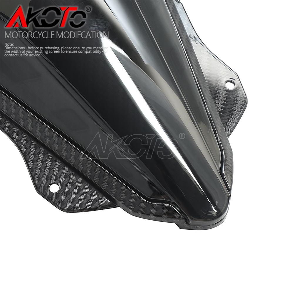2025 NEW Double Bubble Viser Windshield Windscreen Wind Deflector For Kawasaki Ninja ZX-4RR 4R 25R 25RR ZX4RR ZX4R ZX25R ZX25RR