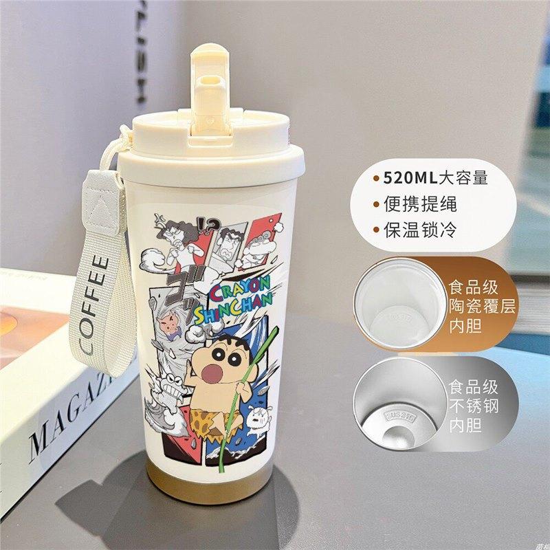 Cartoon Xiaoxin Thermos Cup 111 Stainless Steel Student High Value Office Coffee Cup Large Capacity Water Cup