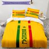 Senegal 3pcs Bedding Set Duvet Cover Closure Includes 1 Duvet Cover & 2 Pillowcases for All Seasons Bedroom Home Dorm Decor