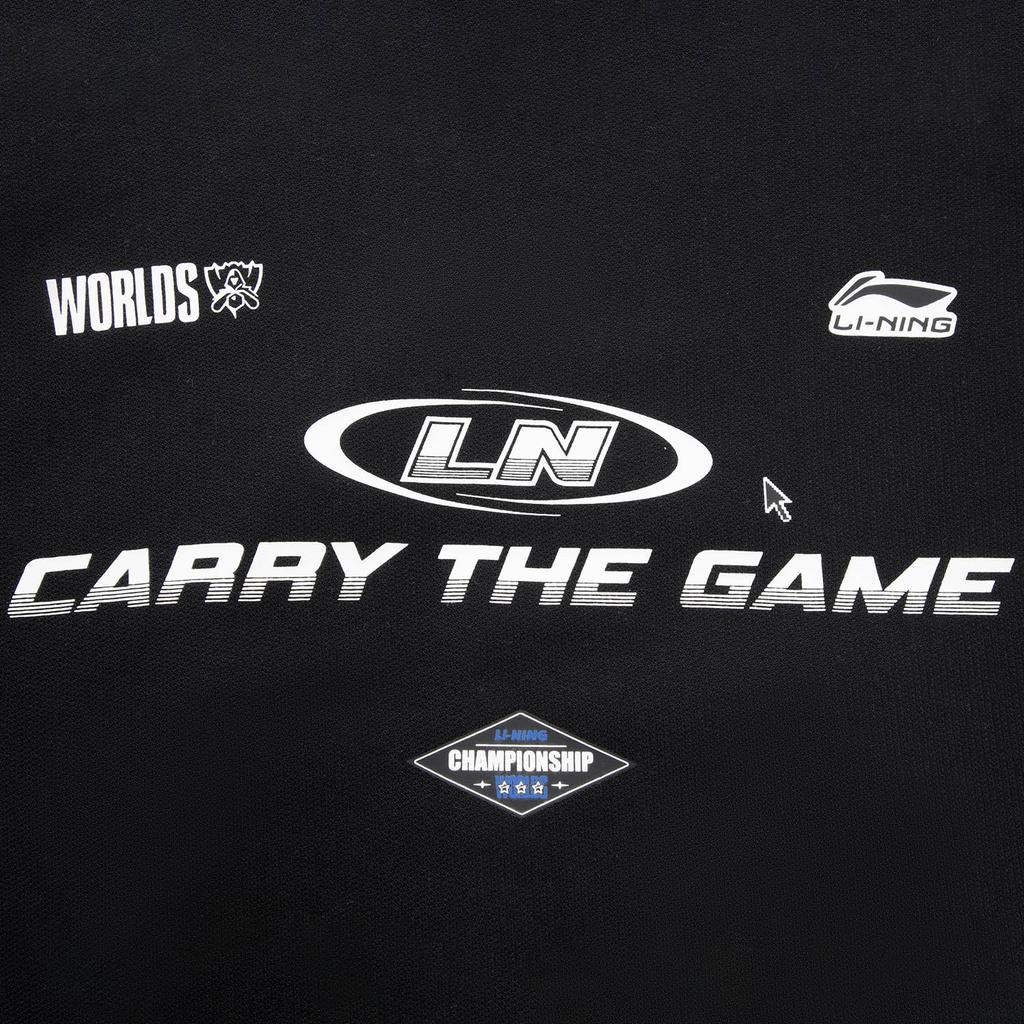 Li Ning Sports Lifestyle Series Loose Fit Hooded Letter Sweatshirt Men sweatshirt AWDVA11-3