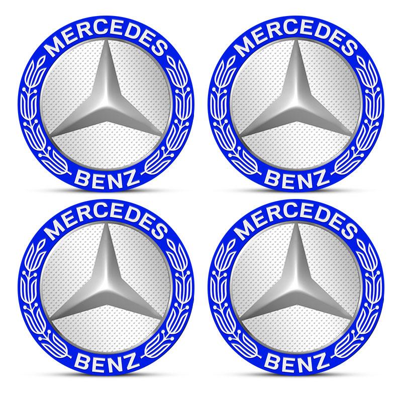 4ks 56mm Hliníková slitina Auto Kolo Středová Nálepka Nábojová Nálepka Pro Mercedes Benz GLE GLC A B C E Třída W176 W246 W205 W213 AMG Styling Auta