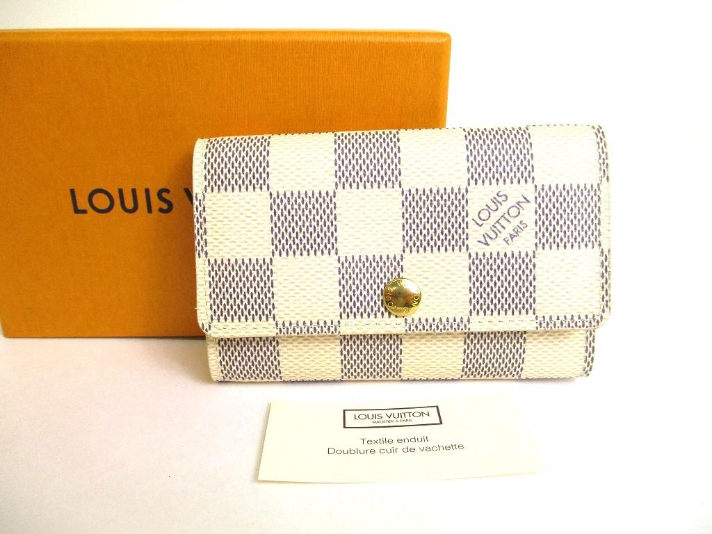 

Автентичні шкіряні чохли для ключів LOUIS VUITTON Damier Azur, 6 чохлів №9856, відремонтовані