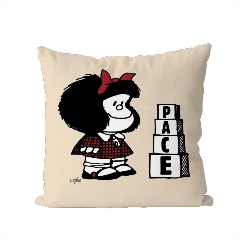 Federa per Cuscino Mafalda per Auto Divano Decorativa per la Casa Stampa Double-Sided Peluche Quadrato Cuscino da Lancio Copricuscino