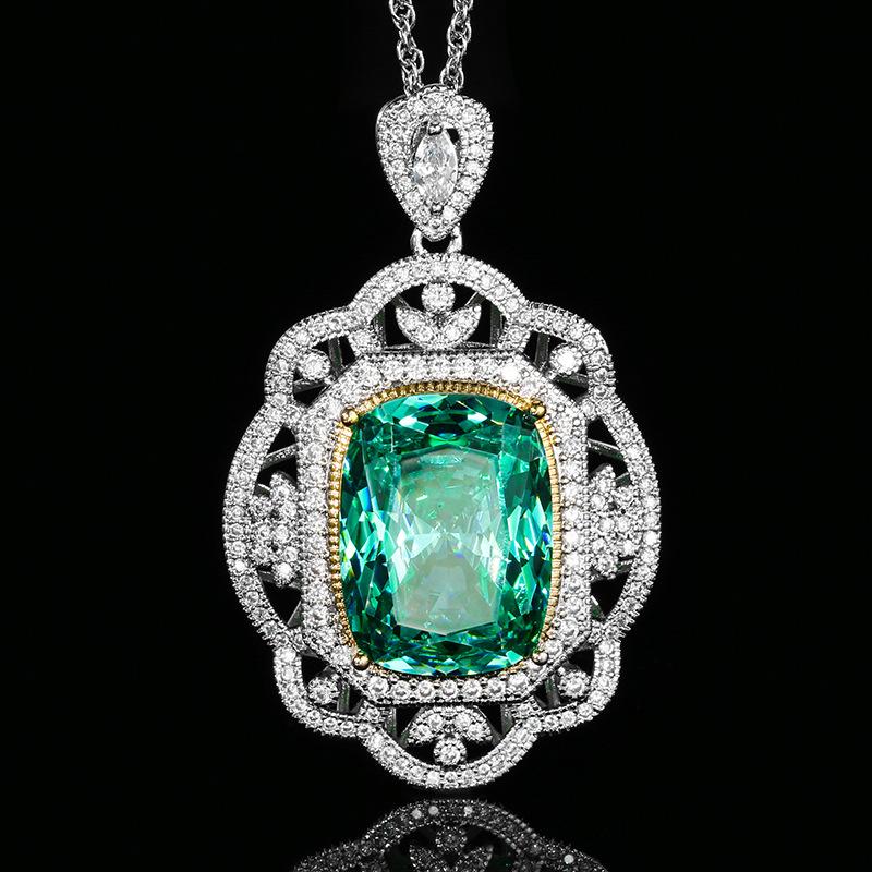 Women's Light Luxury Design Elegant Inlaid Zircon Pendant Necklace Ring Set Try Versatile And Small Niche Design Sense Set