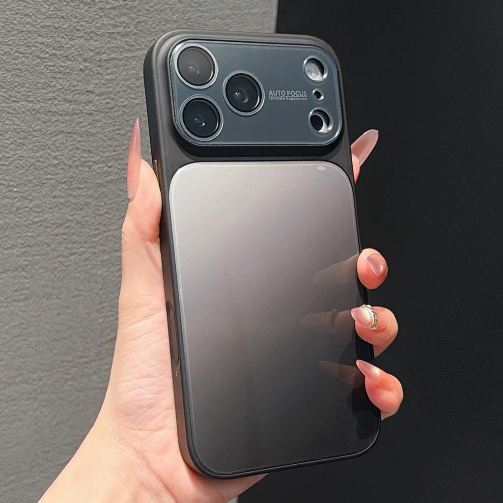 Ice gradual change glass for iphone17promax advanced sense large window mobile phone case apple 15 anti-drop cover