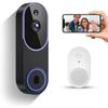 Smart Video Doorbell Camera, 1080P WiFi Wireless Doorbell, with Indoor Chime, AI Human Detection, Two-way Audio, Night Vision, Remote Access