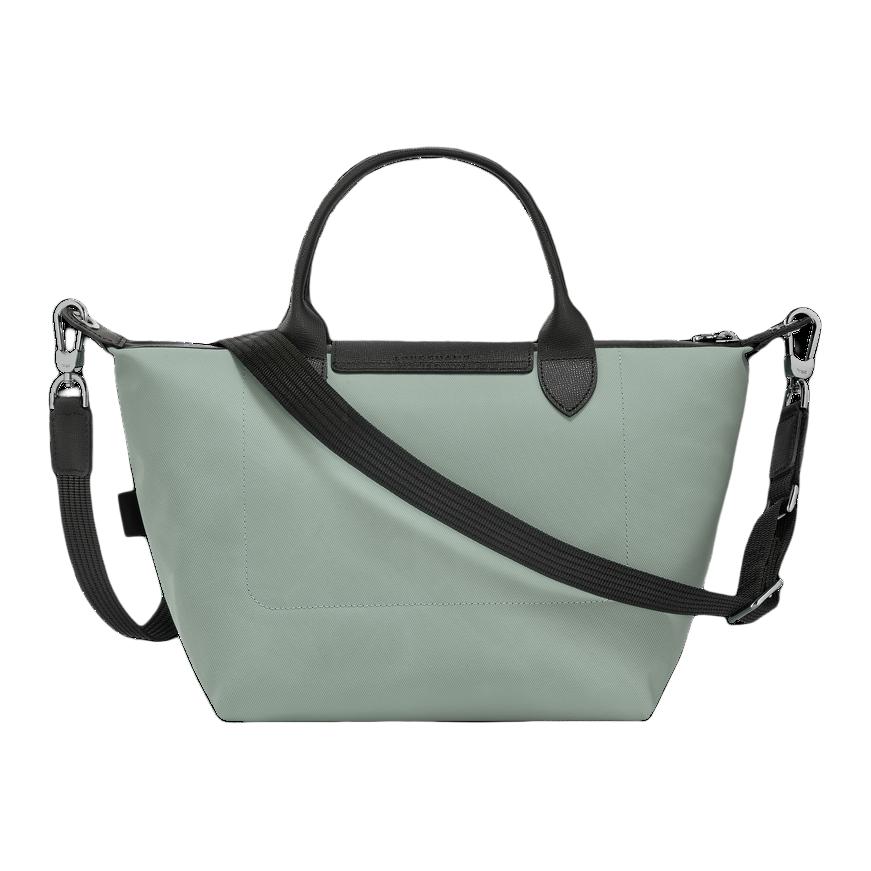 Longchamp Energy Logo Snap Closure Econyl Recycled Nylon Canvas Dumpling Bag Women Shoulder Bag Sage-Green L1512HSRM07
