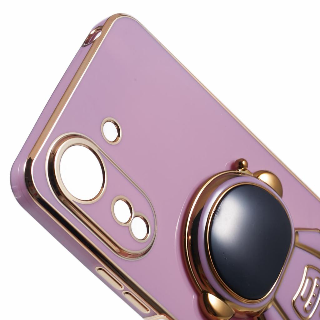 Für Xiaomi Redmi 13C 4G/Poco C65 4G Hülle Astronaut Versteckter Ständer TPU Weiche Handyhülle