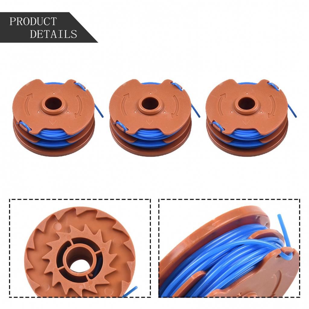 For TTB820GGT 600w Replacement Spool Edge Trimmer Solid 3pcs