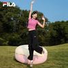 FILA Women's Ribbed Slim-Fit Short Sleeve T-Shirt