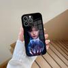 Phone Case Tempered Glass For IPhone 13 17 15 16 14 12 11 Pro Max Plus Mini XR XS SE2020 Coque W-Wednesday Room Window
