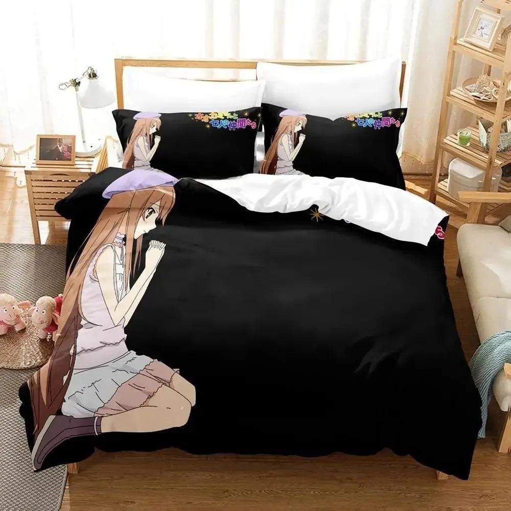 Okami-san And Her Seven Companions Bedding Set Bedroom Soft Modern Bedspreads Comefortable Duvet Cover Quilt Cover Pillowcase