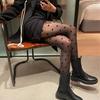 New Polka Dot Silver Silk Pantyhose Lady Sexy Lingerie Women'S Thigh High Stockings Hot Girl Party Clubwear Fashion Black Tights