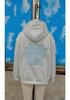 Women's Loose Hoodie with Letter Print and Kangaroo Pocket