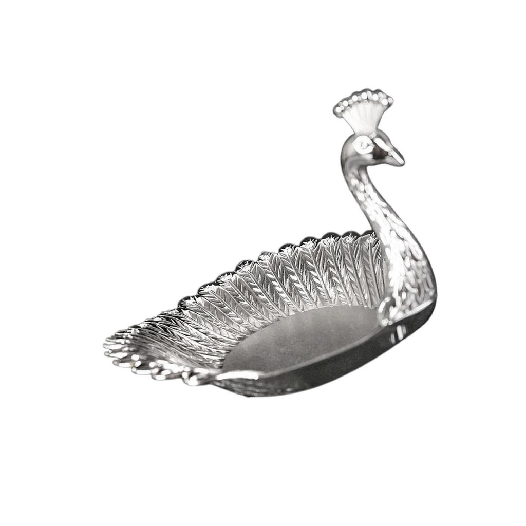 Delicate Swan Fruit Plate Earrings Necklace Dish Candy Tray Bowl Home Decor