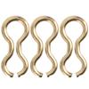 100PCS Steel Alloy Carp Fishing Wire Eyes Sinker Screw S Mould Loops Tackle AccessoryL