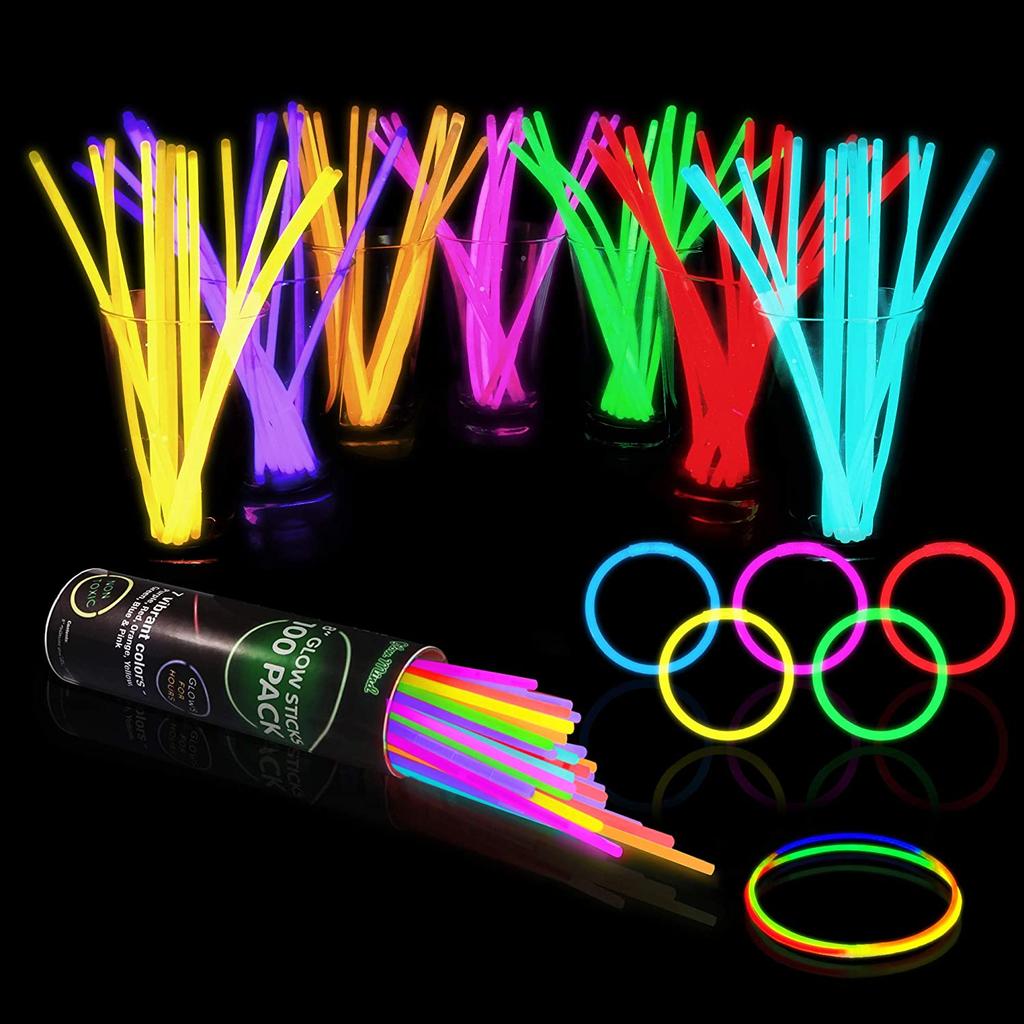 Buy 100 Glow Sticks Bulk Party Supplies Glow in The Dark Fun Party