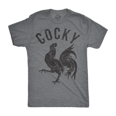 Mens Cocky T Shirt Funny Sarcastic Rude Tee Hilarious Adult Humor Dad Joke