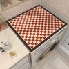 Solid Color Washing Machine and Refrigerator Dust Cover: Diatom Mud, Absorbent, Non-Slip, Dirt-Resistant Mat