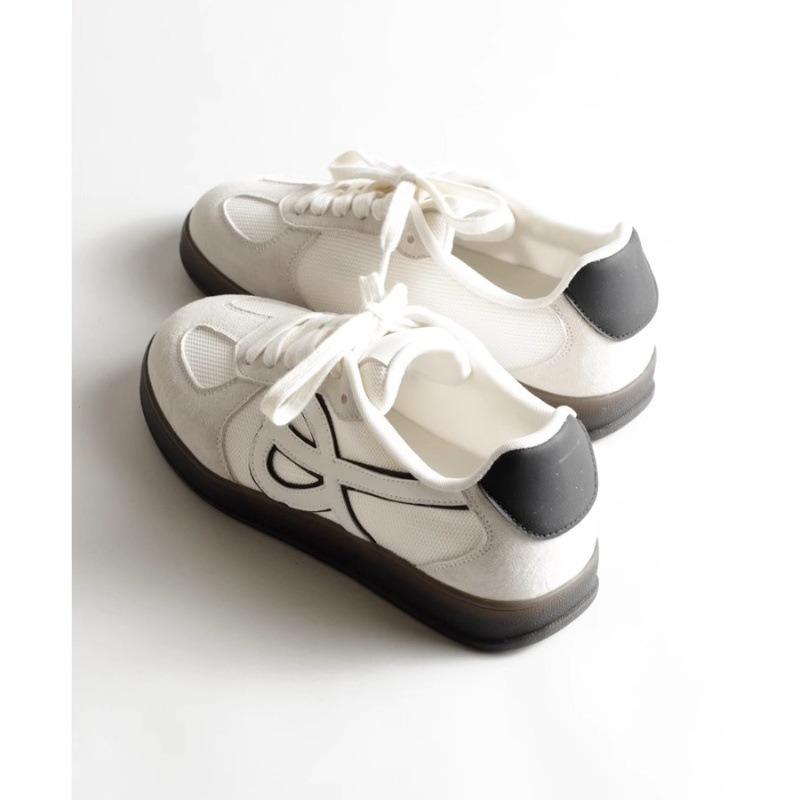 Leather Retro Red Women's Summer New Breathable Versatile Lace-up Heightening Casual Shoes