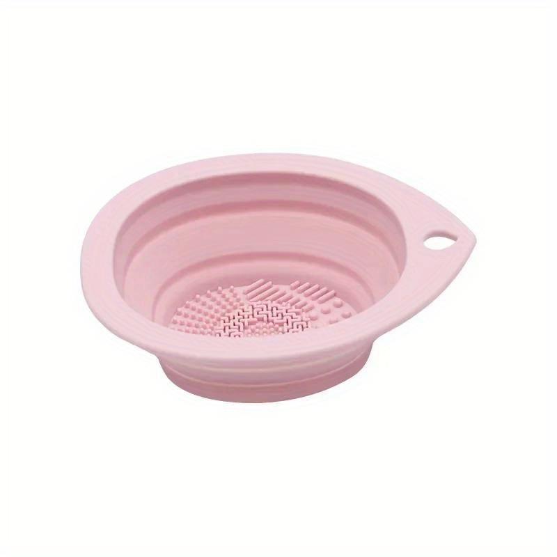 Silikonový čistič štětců na make-up Skládací miska na čištění labutěnky Štětce na oční stíny Mycí Soft Mat Kosmetické nástroje Scrubber Box