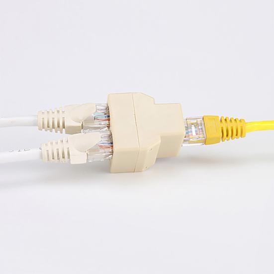 Connettore 1 a 2 vie cablaggio parallelo piccolo adattatore di rete Ethernet