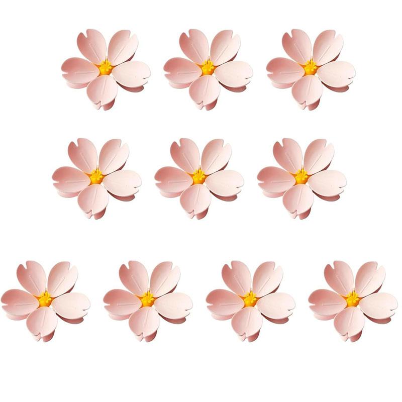 5/10pcs Cherry Blossom Magnetic Bag Clips 3D Flower Food Seal Clips Reusable Grip Stick Potato Chip for Snack Bags Kitchen Home