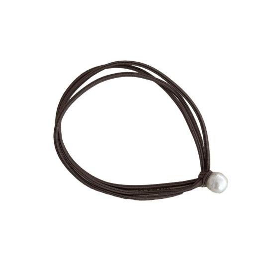 

10PCS Hair Rope with Pearl Decoration High Elastic Strong Toughness Rubber Bands No Slip Versatile Headband for Commuting