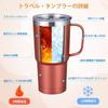 Livole Vacuum Insulated with Keeps Hot or 600ml Large Capacity with Coffee Travel Large Stainless Steel Double Wall Thermos with Perfect for and